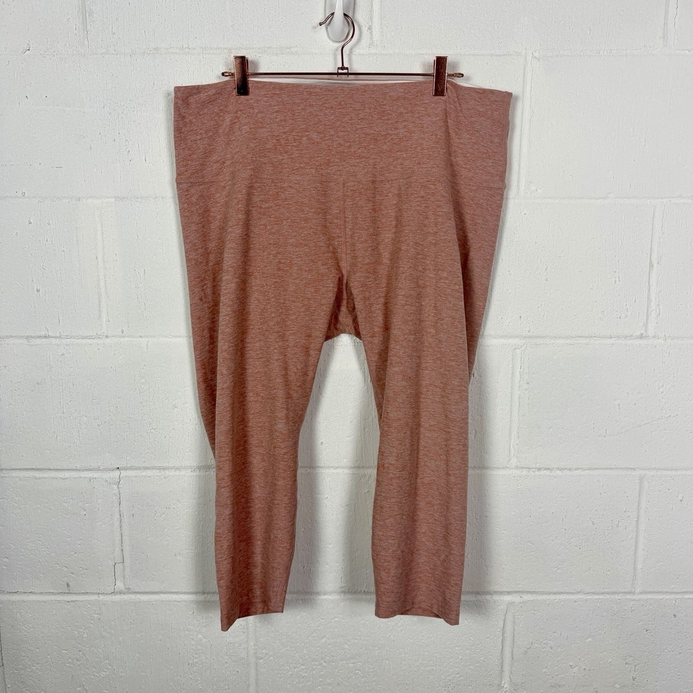 Beyond Yoga Spacedye Walk And Talk High Waisted Capri Legging Plus Size 3X Pink